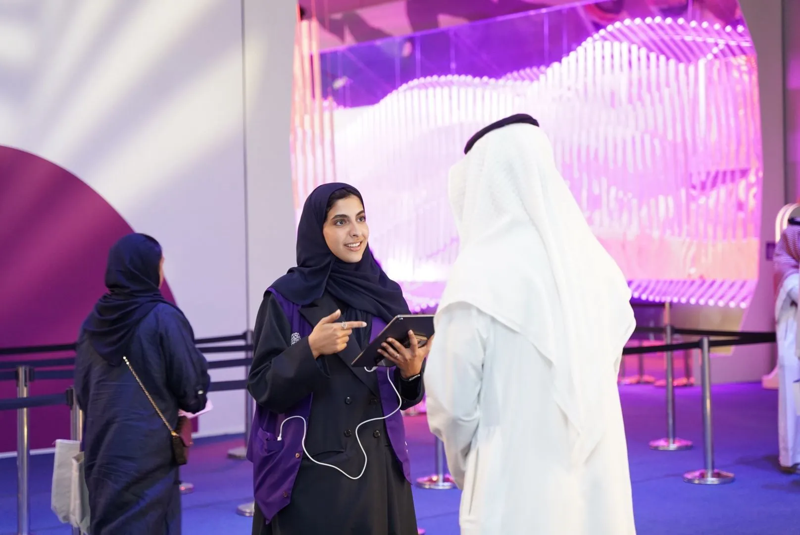مؤتمر مع نظام تغذية راجعة للمشاركين